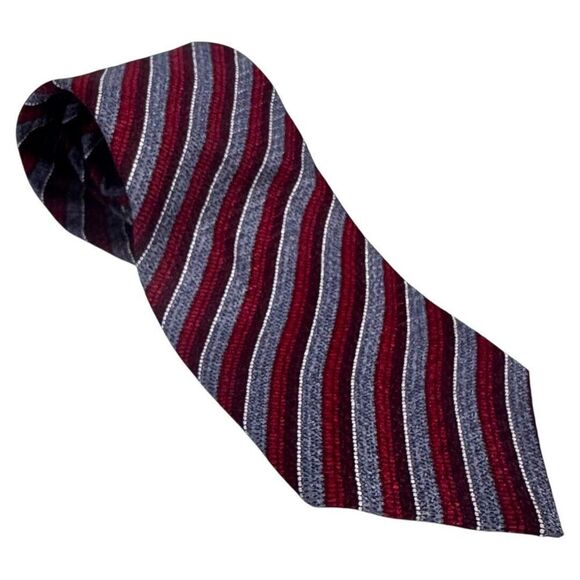 Fossil 100% Silk Geometric Pattern Peek A Boo travellers Lining Mens Neck Tie‎ - Picture 2 of 5